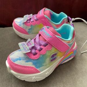 S Sport Lights by Sketchers girls light up shoes size 6 (little kid)